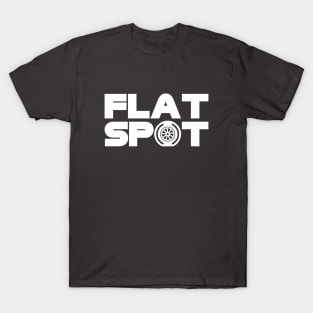 Flatspot F1 Tyre White Design T-Shirt